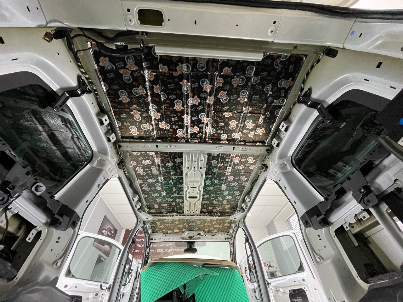 крыша 3 слой шумопоглотитель Citroen Spacetourer
