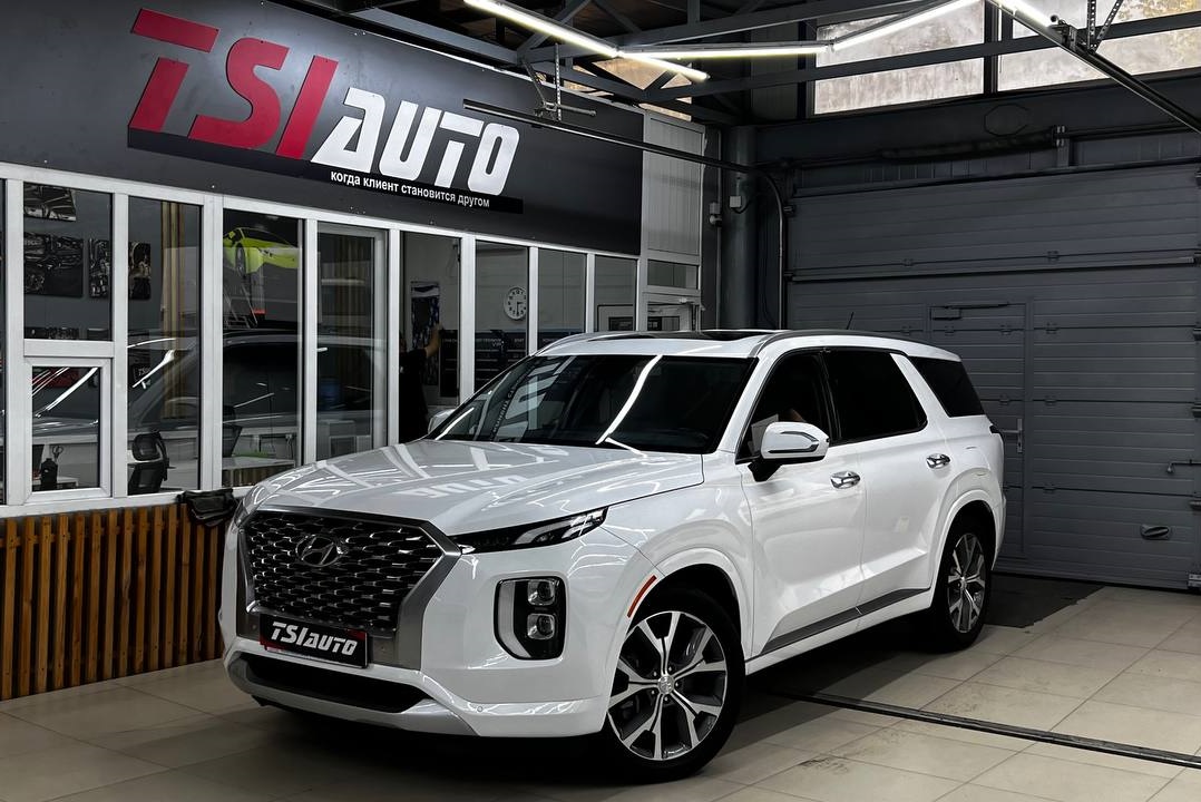 Оклейка защитной пленкой кузова Hyundai Palisade и химчистка фото и цены