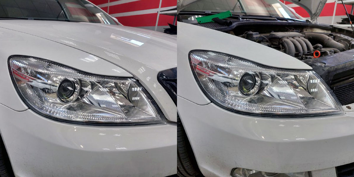 Бронрирование фар Skoda Octavia A5 в Воронеже