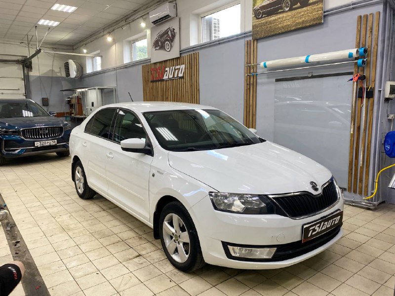 Skoda Rapid установка сабвуфера и усилителя фото и цены в Воронеже